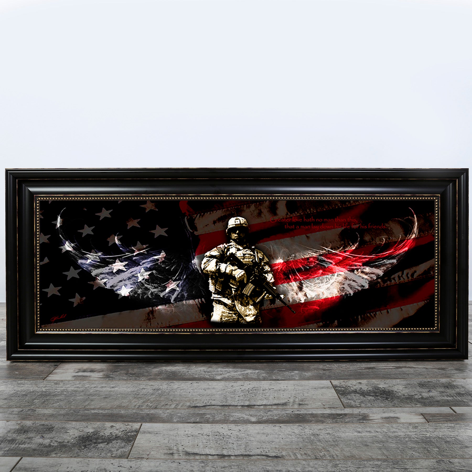 Framed & Textured Art - Military
