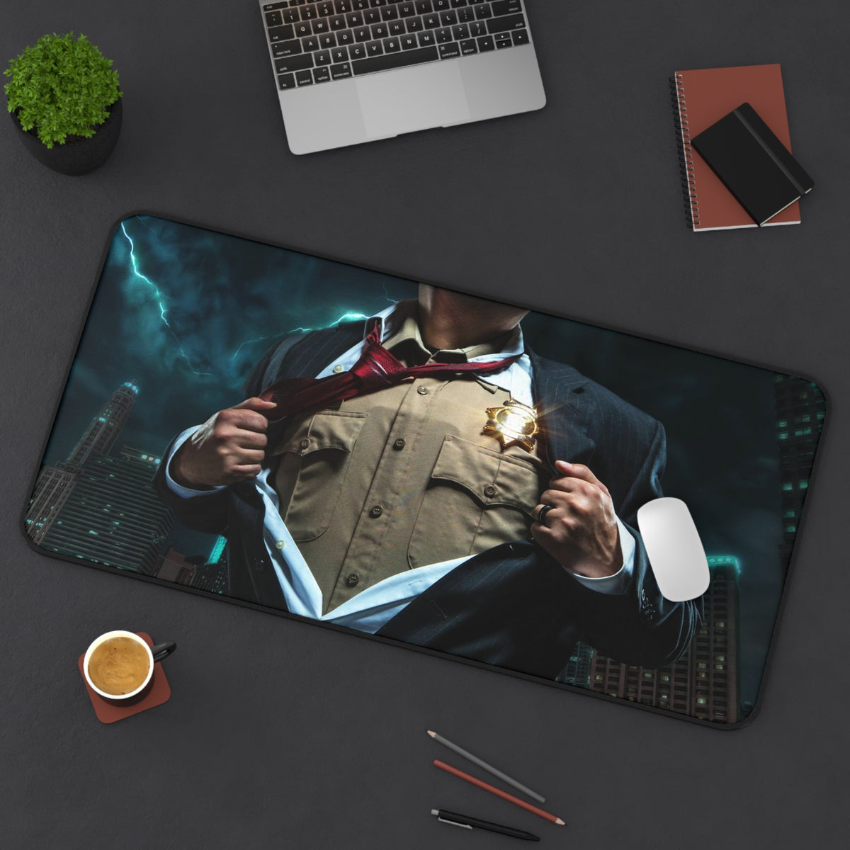 Copy of Answering the Call Sheriff Desk Mat