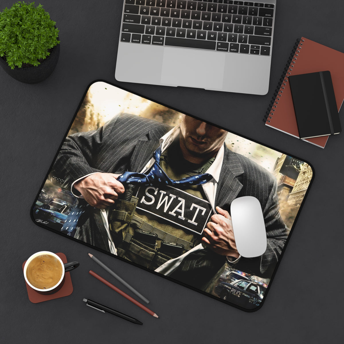 Answering the Call Swat Desk Mat