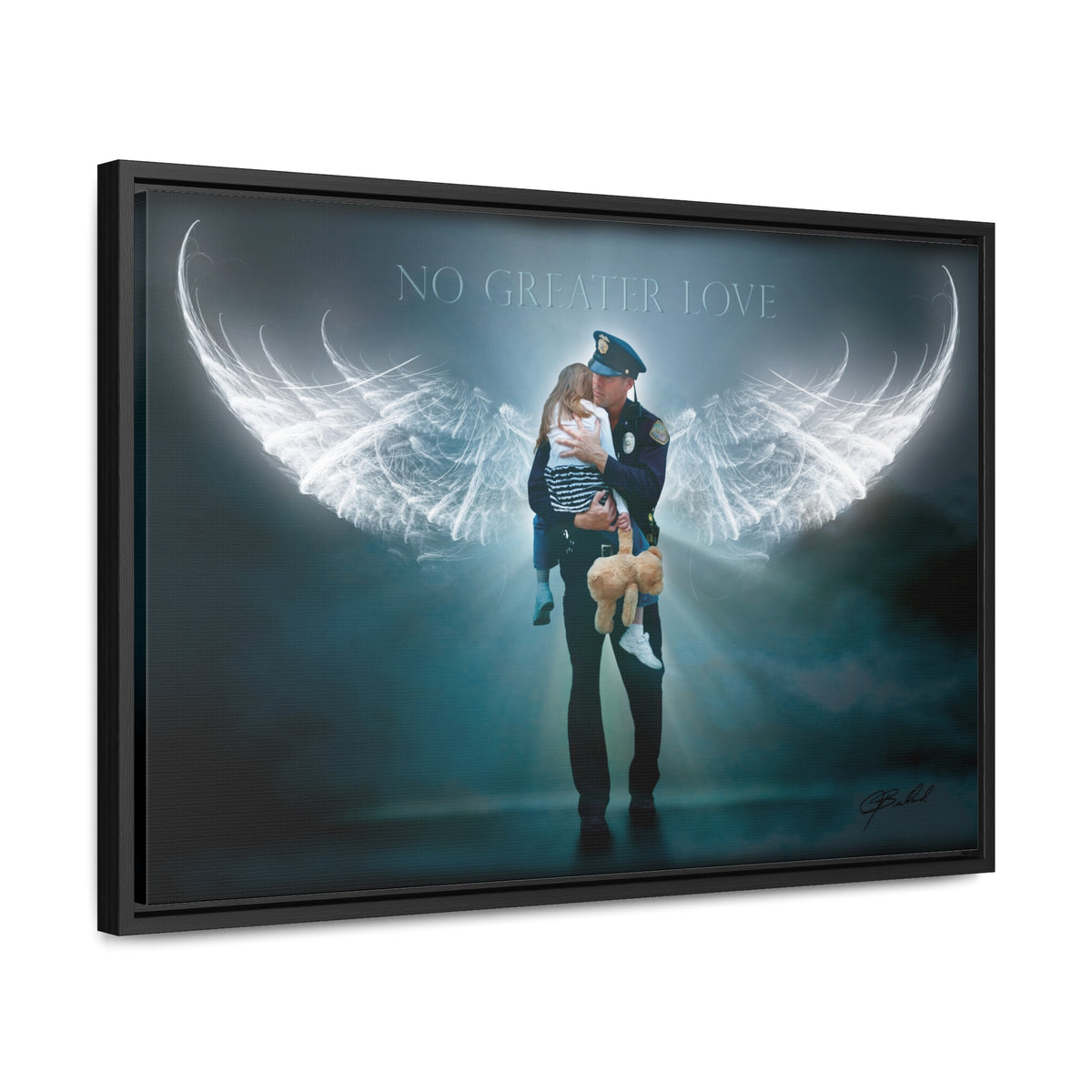 Angelic Rescue - Framed Gallery Wrapped Canvas