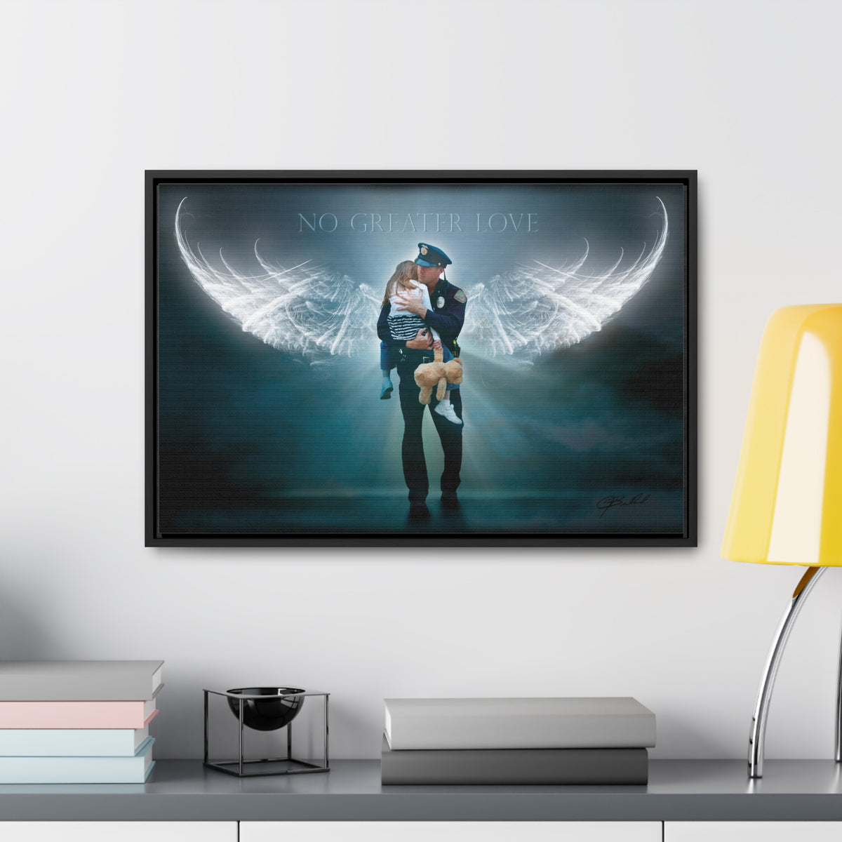 Angelic Rescue - Framed Gallery Wrapped Canvas