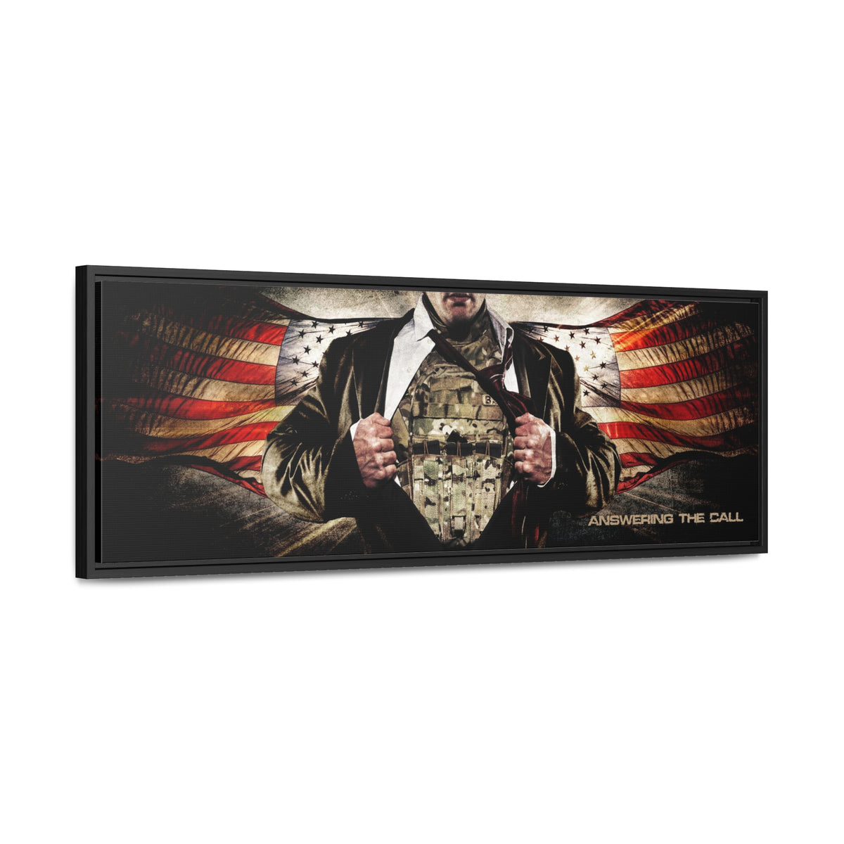 Answering the Call (Military) - Framed Gallery Wrapped Canvas