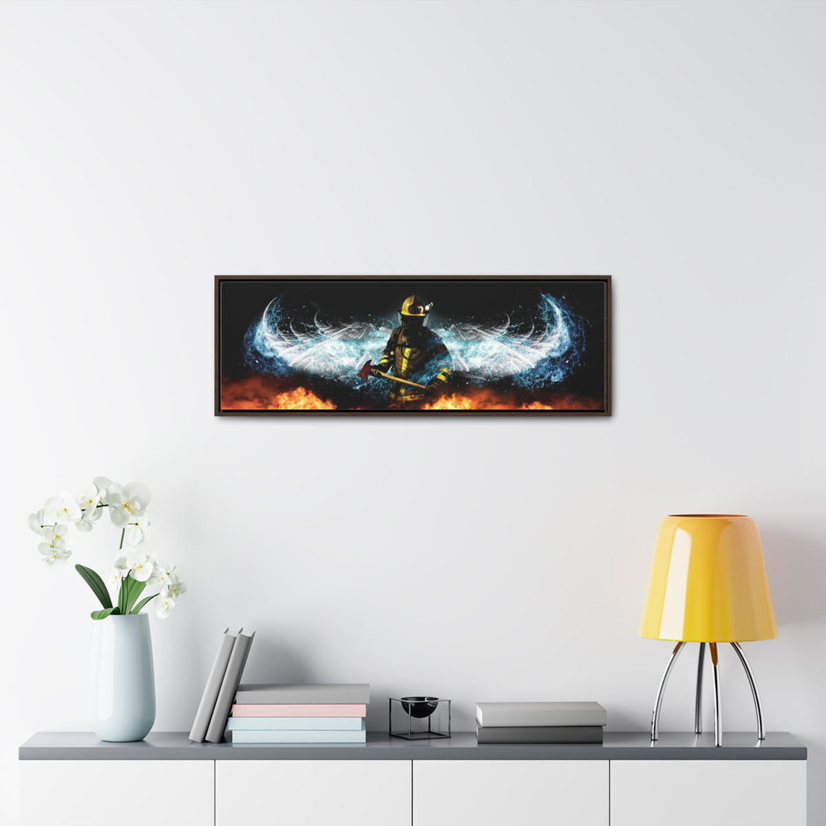 Baptizing Hell - Framed Gallery Wrapped Canvas