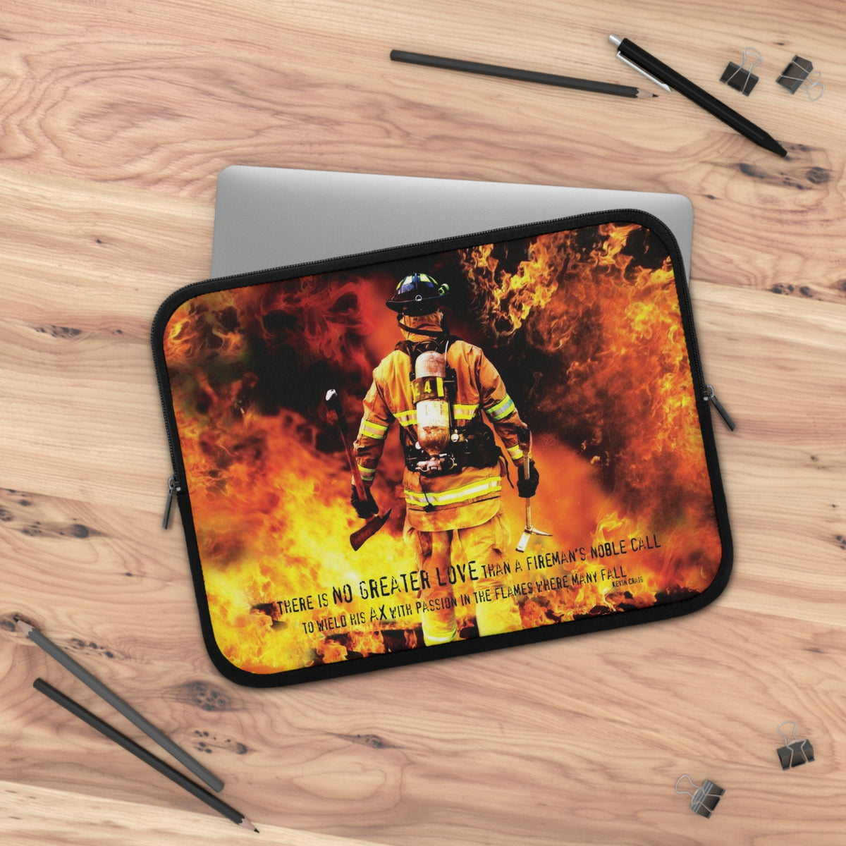 Fireman&#39;s Noble Call Laptop Sleeve