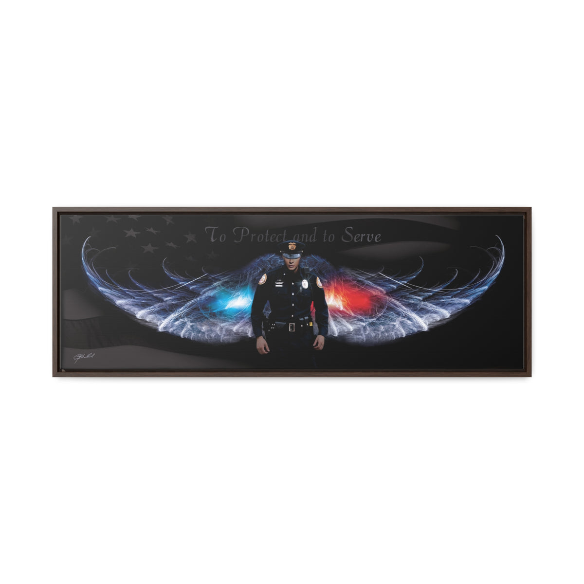 To Protect and Serve - Framed Gallery Wrapped Canvas