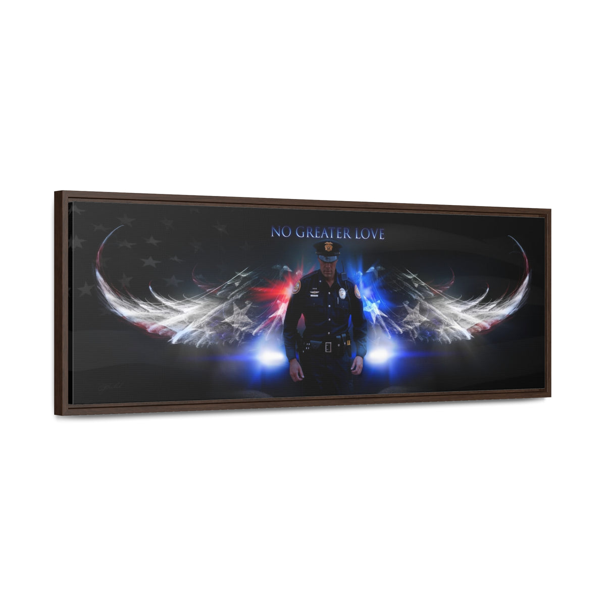 Police - Framed Gallery Wrapped Canvas