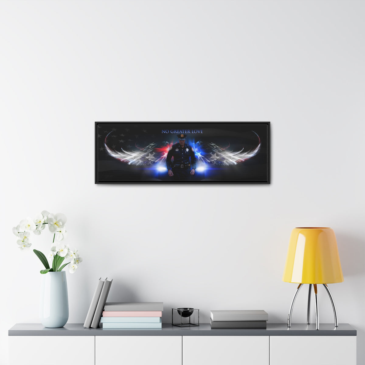 Police - Framed Gallery Wrapped Canvas