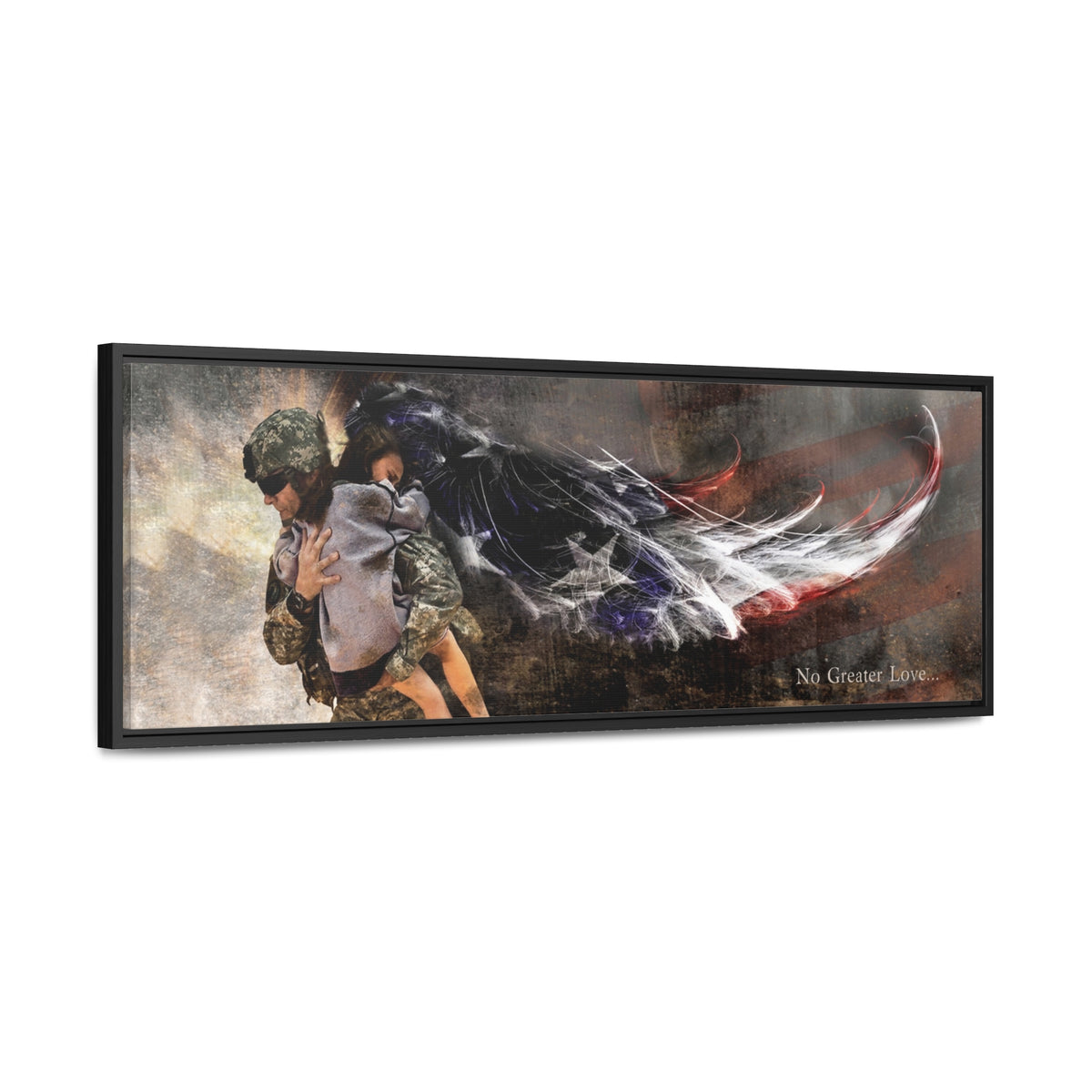 Military Rescue - Framed Gallery Wrapped Canvas