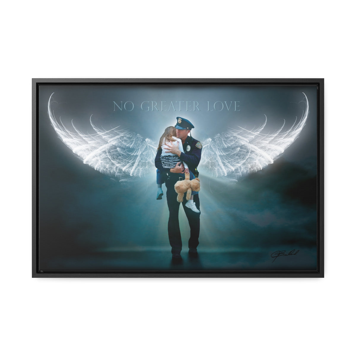 Angelic Rescue - Framed Gallery Wrapped Canvas