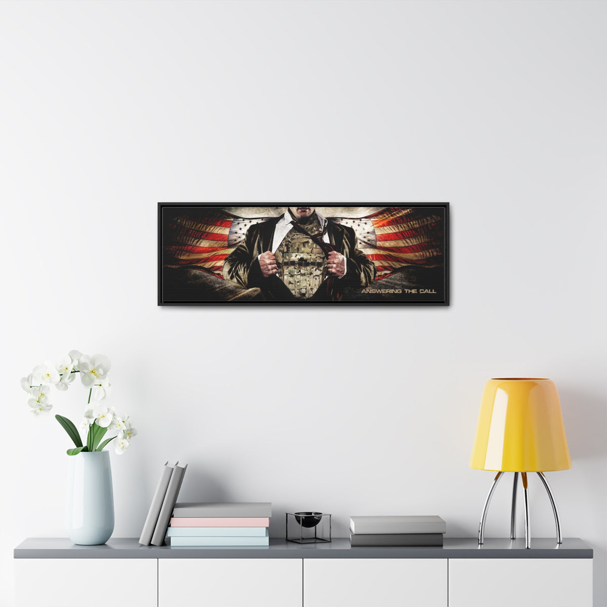 Answering the Call (Military) - Framed Gallery Wrapped Canvas