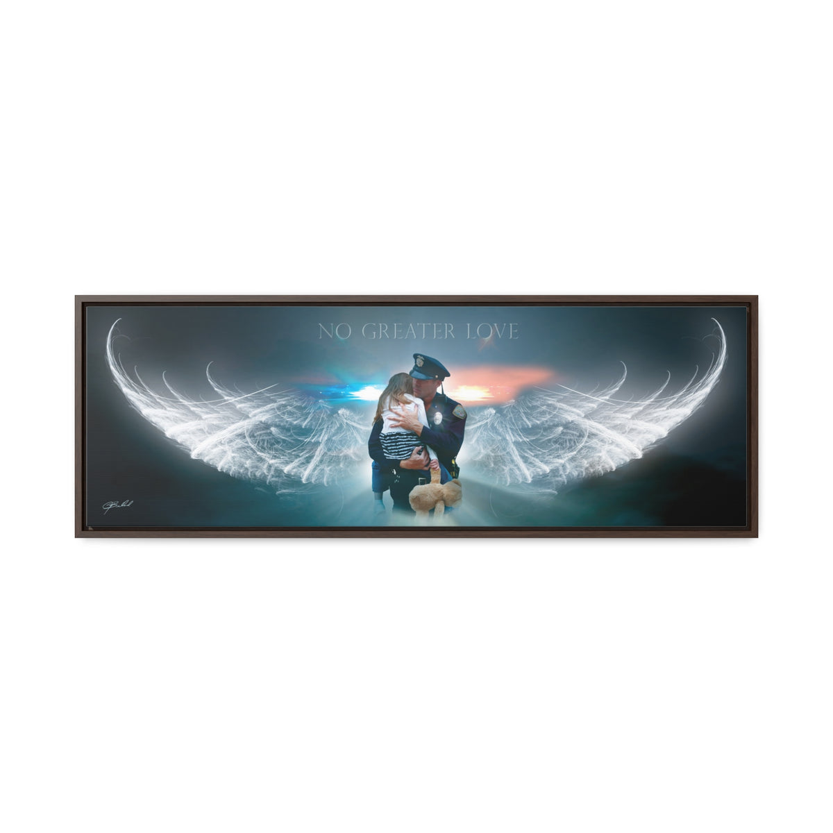 Police Rescue - Framed Gallery Wrapped Canvas