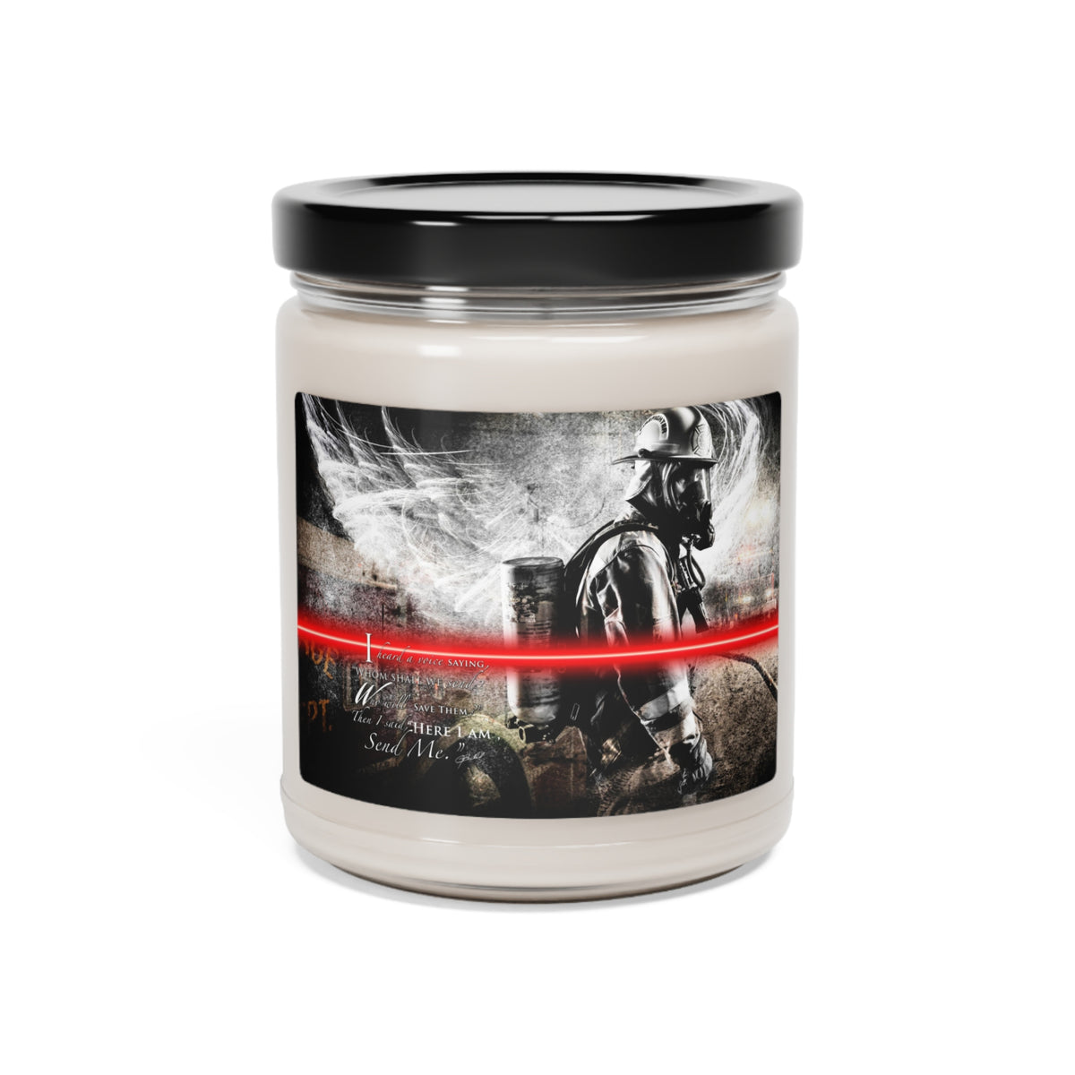 Send Me Firefighter 9oz Scented Soy Candle