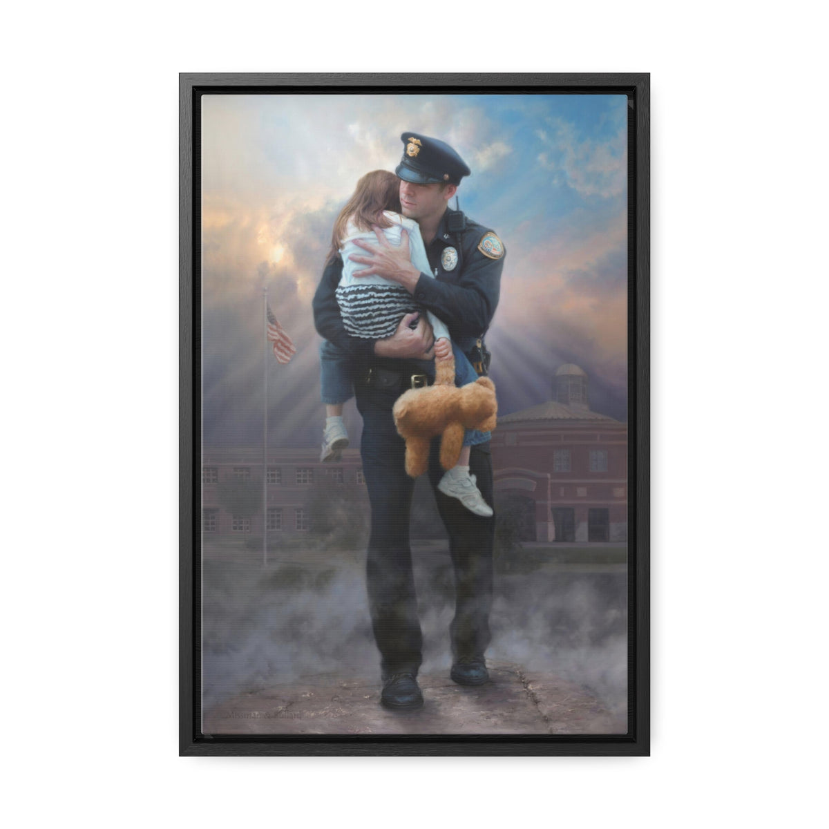 Weight of the World - Framed Gallery Wrapped Canvas