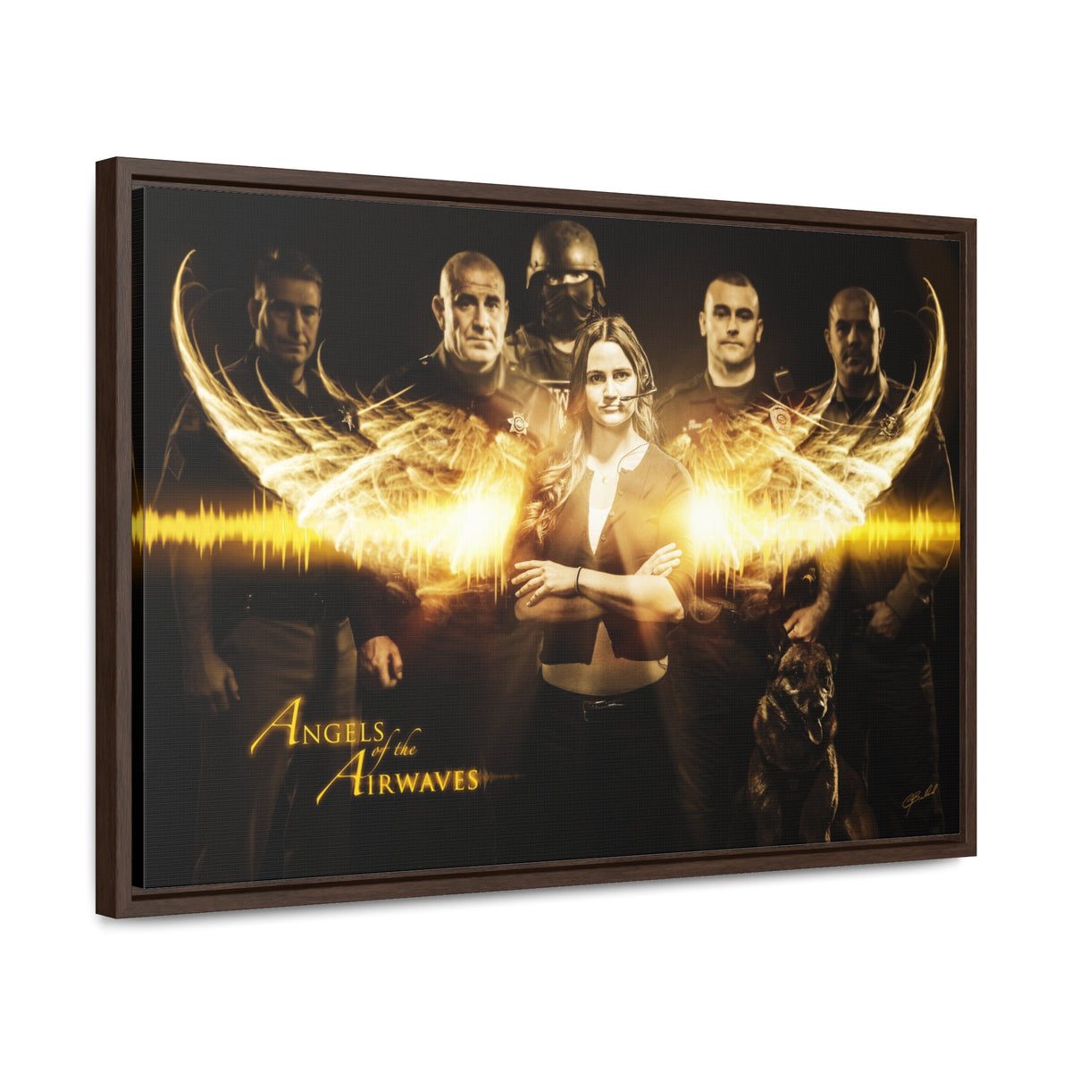 Angels of the Airwaves (Dispatcher) - Framed Gallery Wrapped Canvas