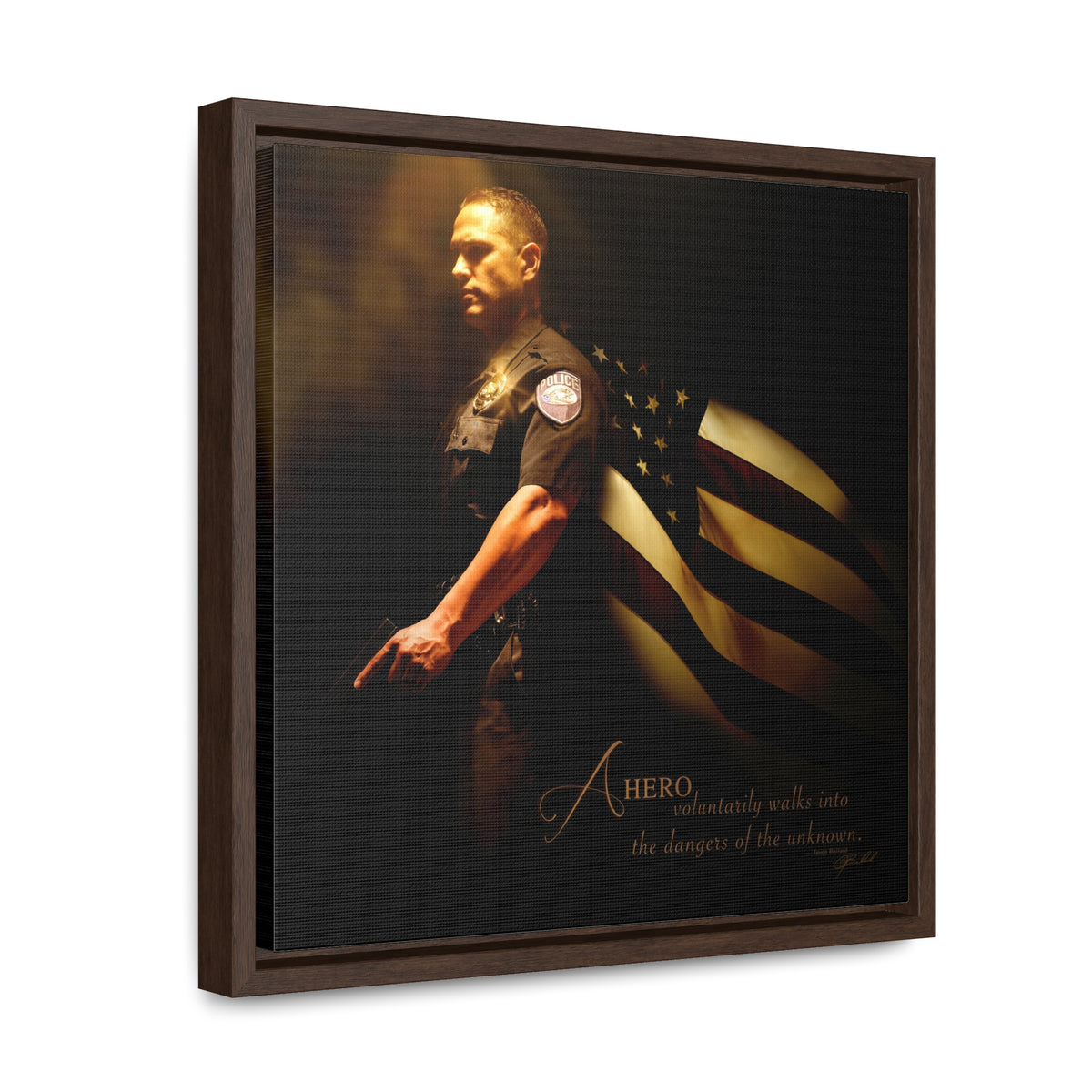 Heroes of a Nation (City Police) - Framed Gallery Wrapped Canvas