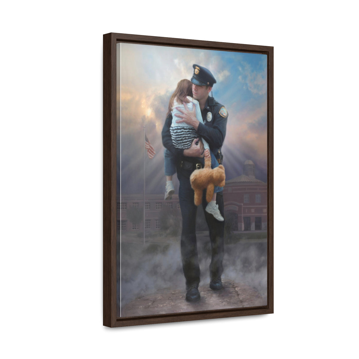 Weight of the World - Framed Gallery Wrapped Canvas