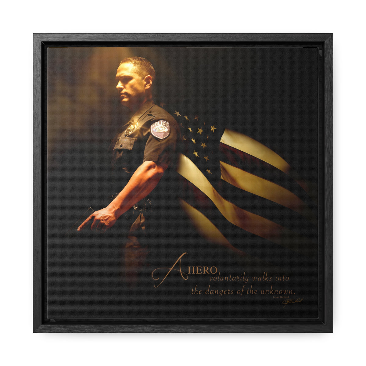 Heroes of a Nation (City Police) - Framed Gallery Wrapped Canvas