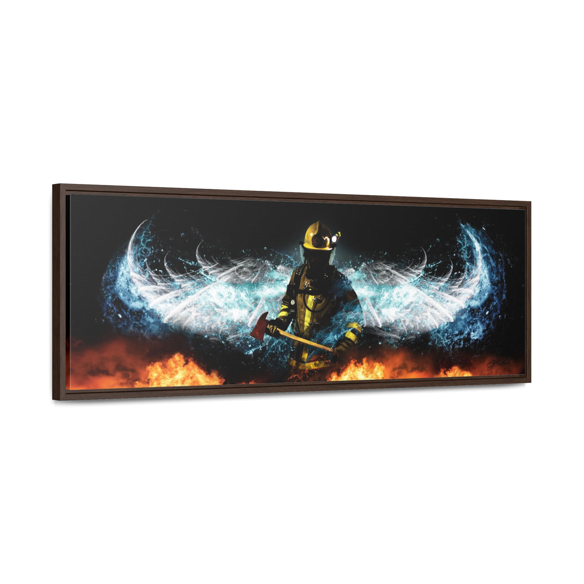 Baptizing Hell - Framed Gallery Wrapped Canvas