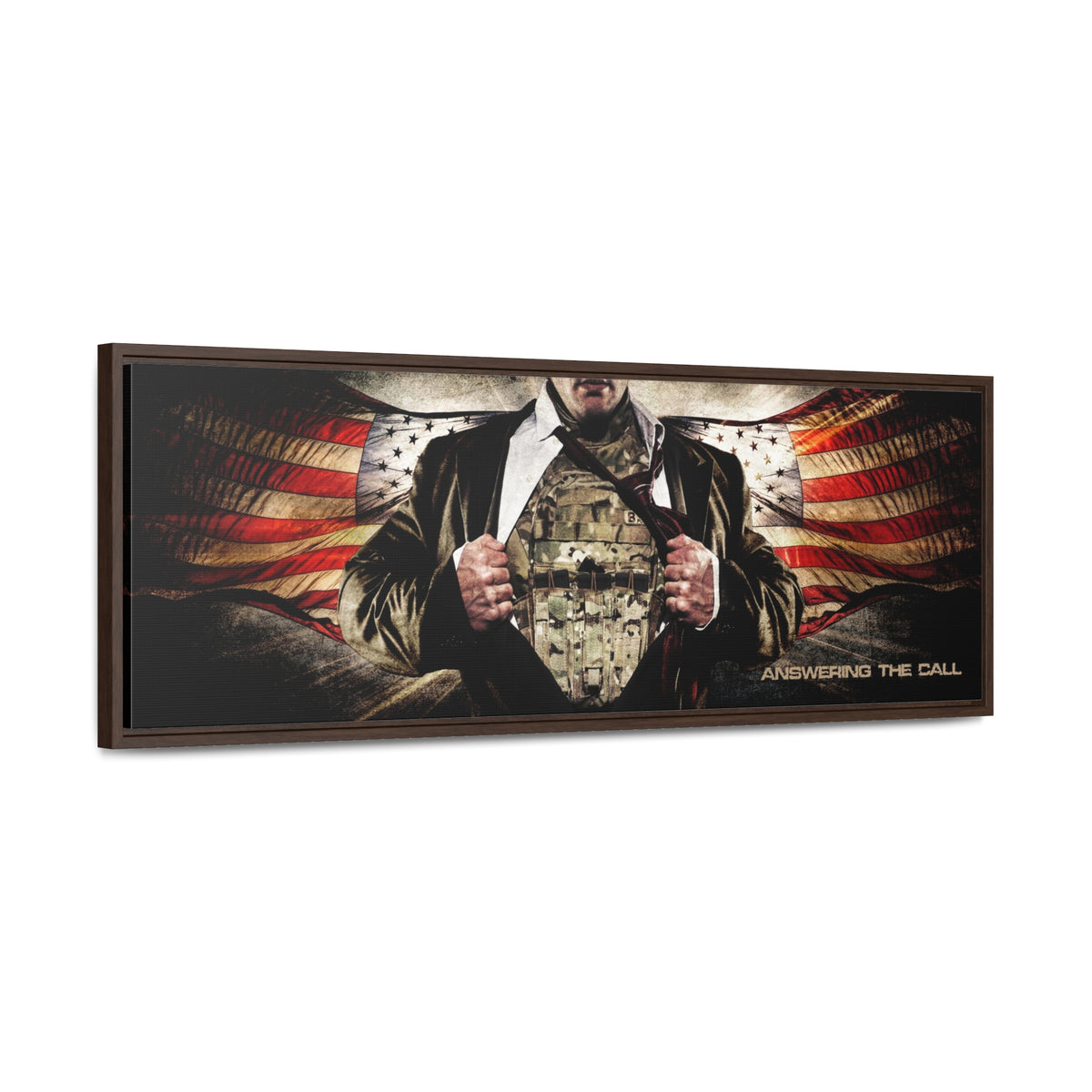 Answering the Call (Military) - Framed Gallery Wrapped Canvas