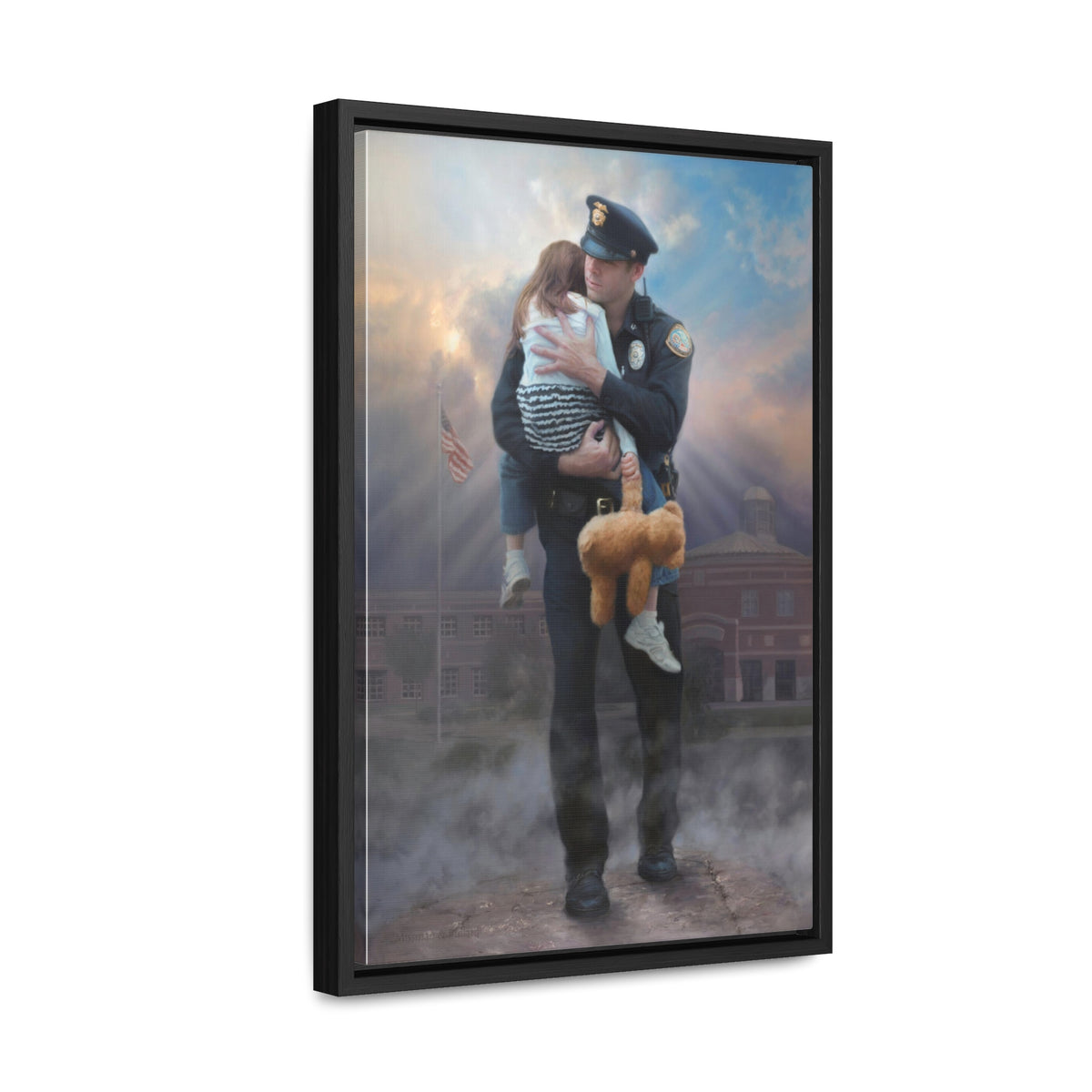 Weight of the World - Framed Gallery Wrapped Canvas