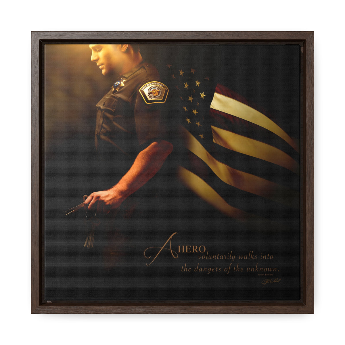 Copy of Heroes of a Nation (Corrections) - Framed Gallery Wrapped Canvas