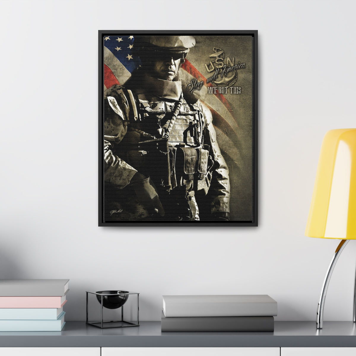 Sleep Well America - Framed Gallery Wrapped Canvas