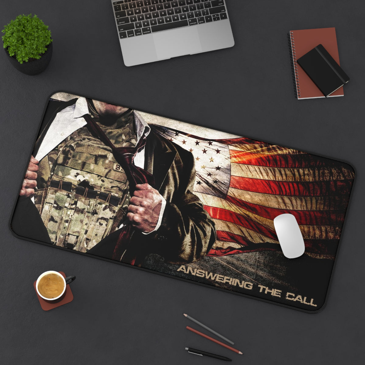 Answering the Call Military Desk Mat