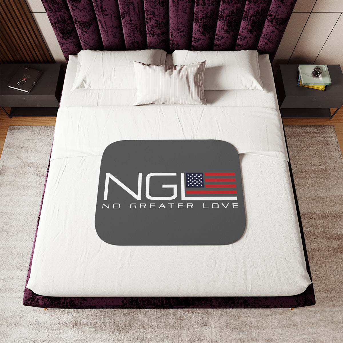 NGL Logo Sherpa Blanket, Two Colors