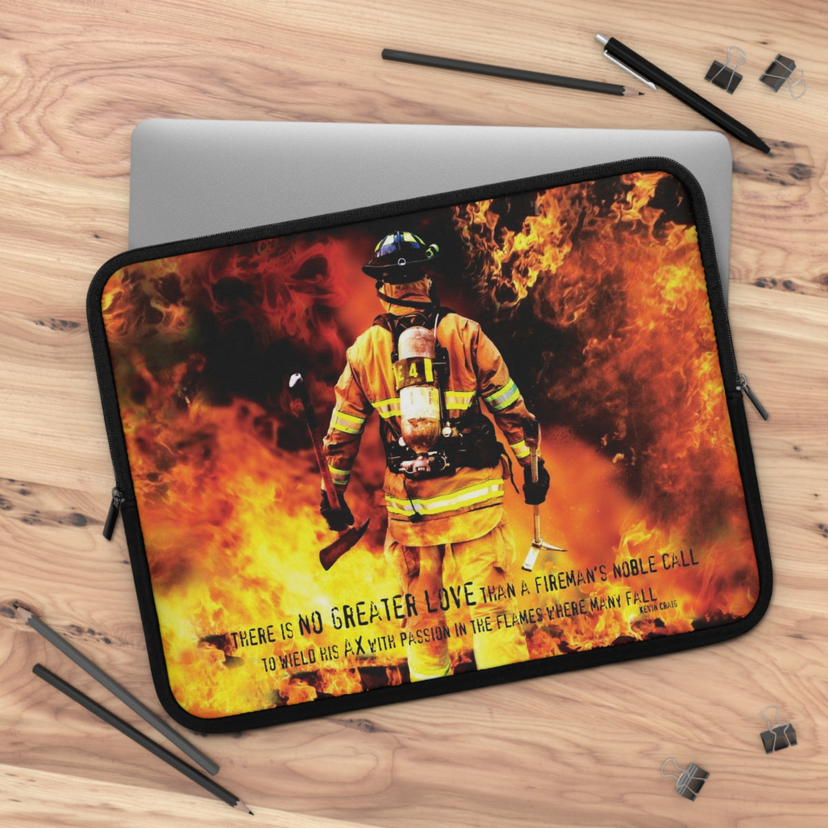 Fireman&#39;s Noble Call Laptop Sleeve