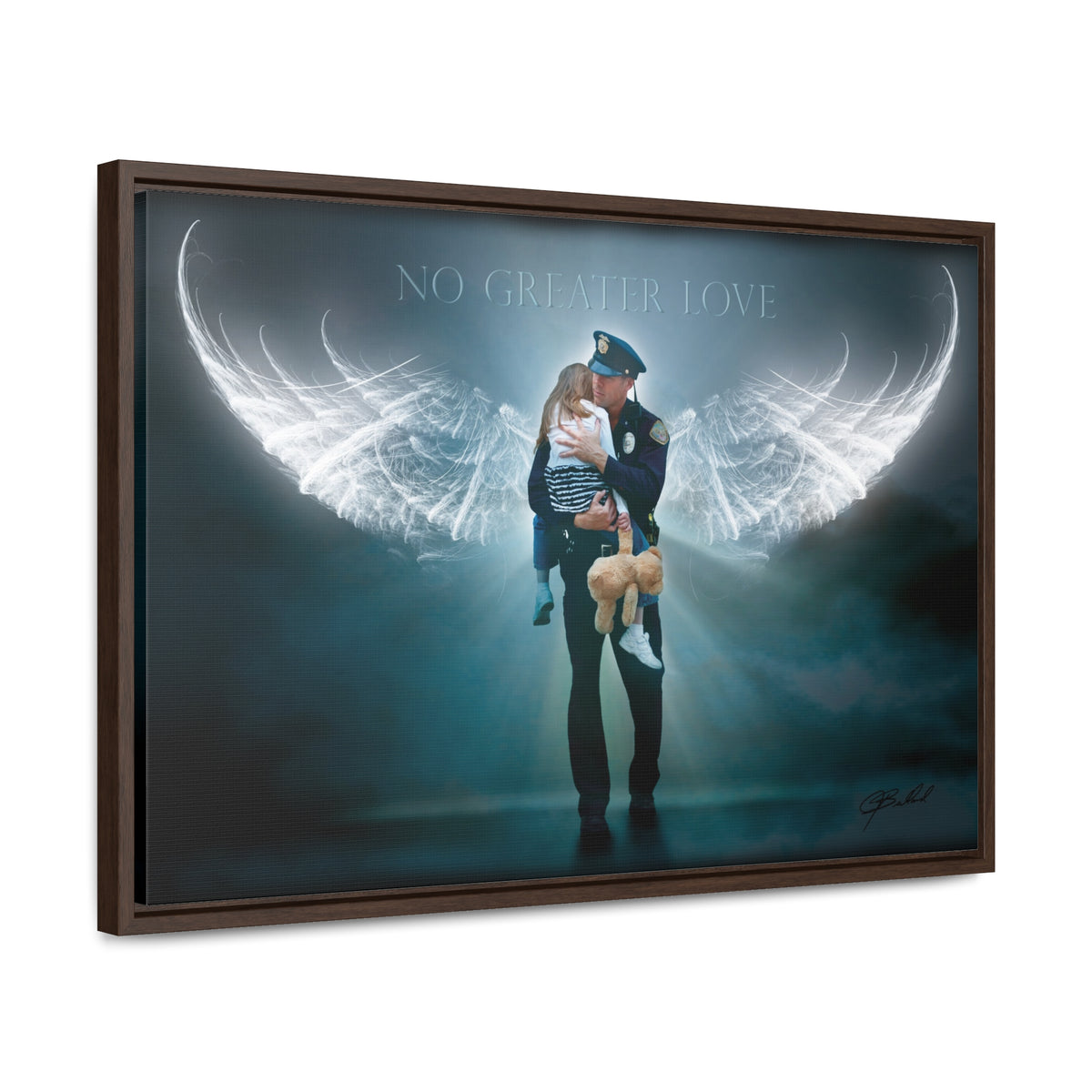 Angelic Rescue - Framed Gallery Wrapped Canvas