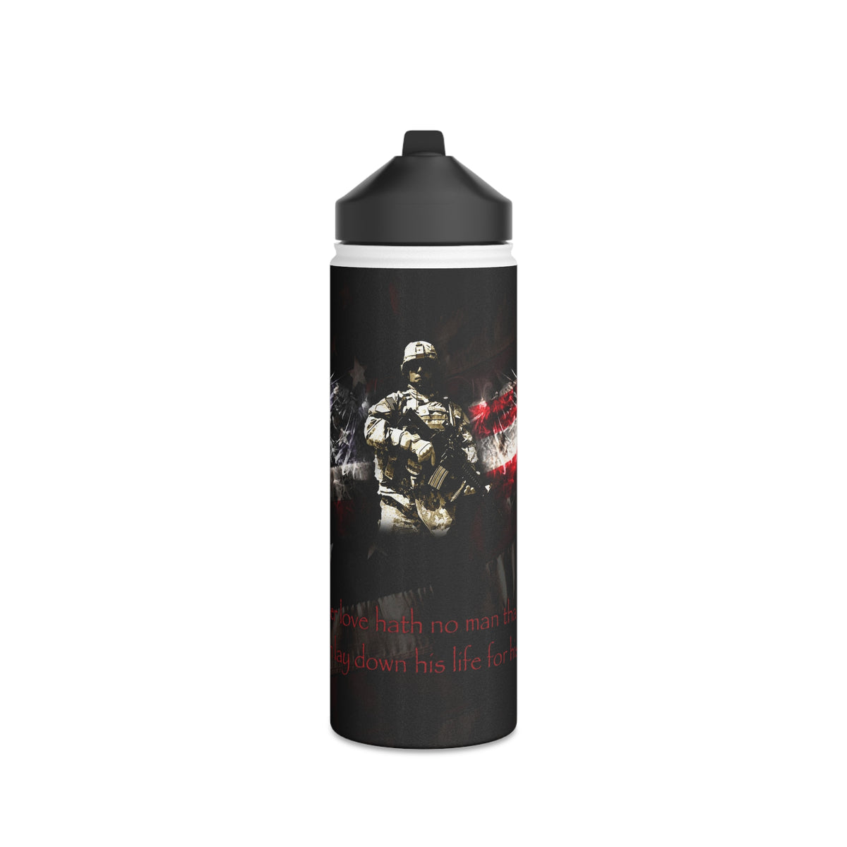 American Soldier, Stainless Steel Water Bottle