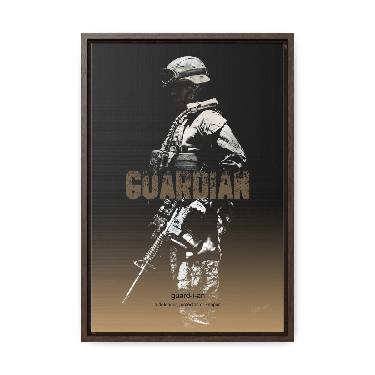 Guardian - Framed Gallery Wrapped Canvas