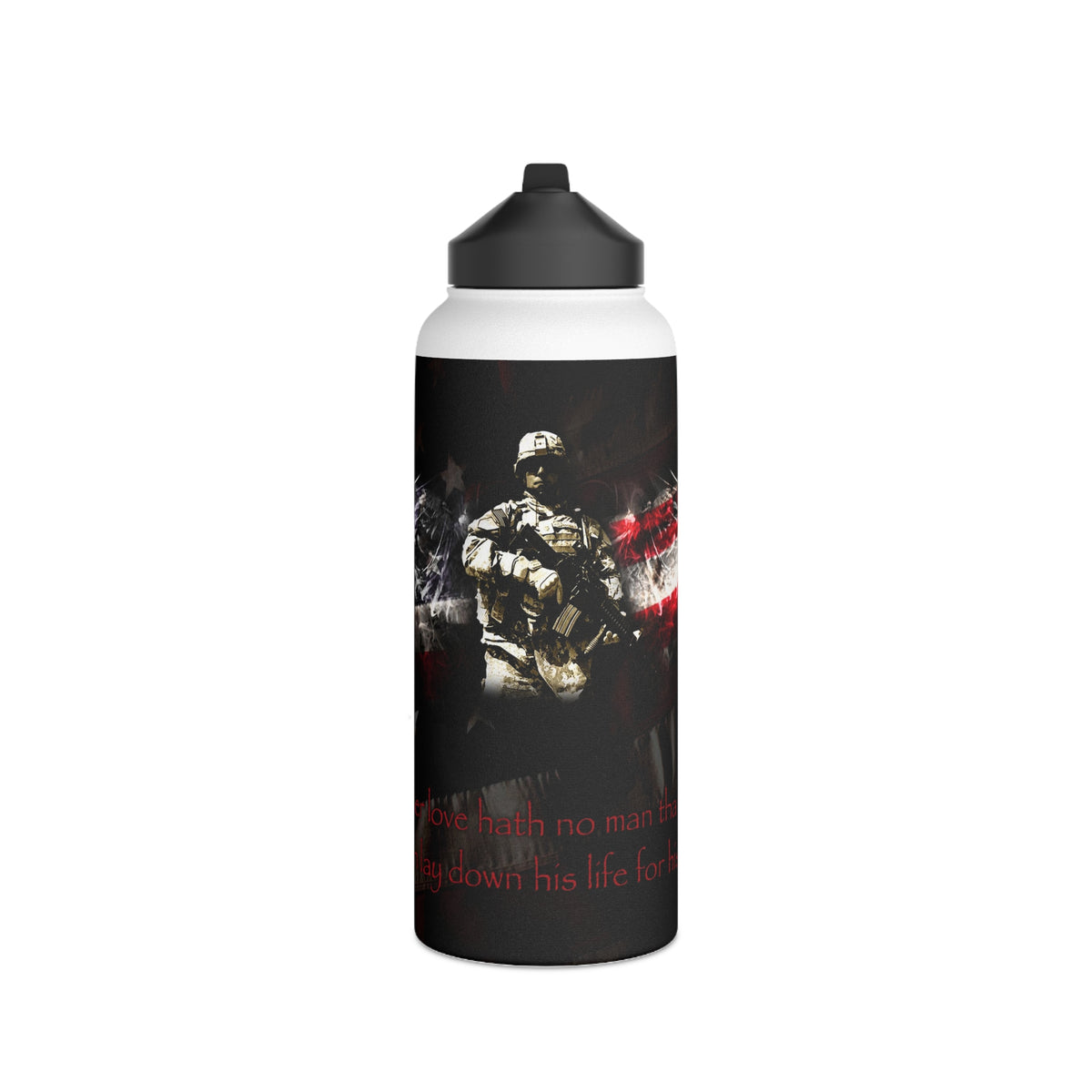 American Soldier, Stainless Steel Water Bottle