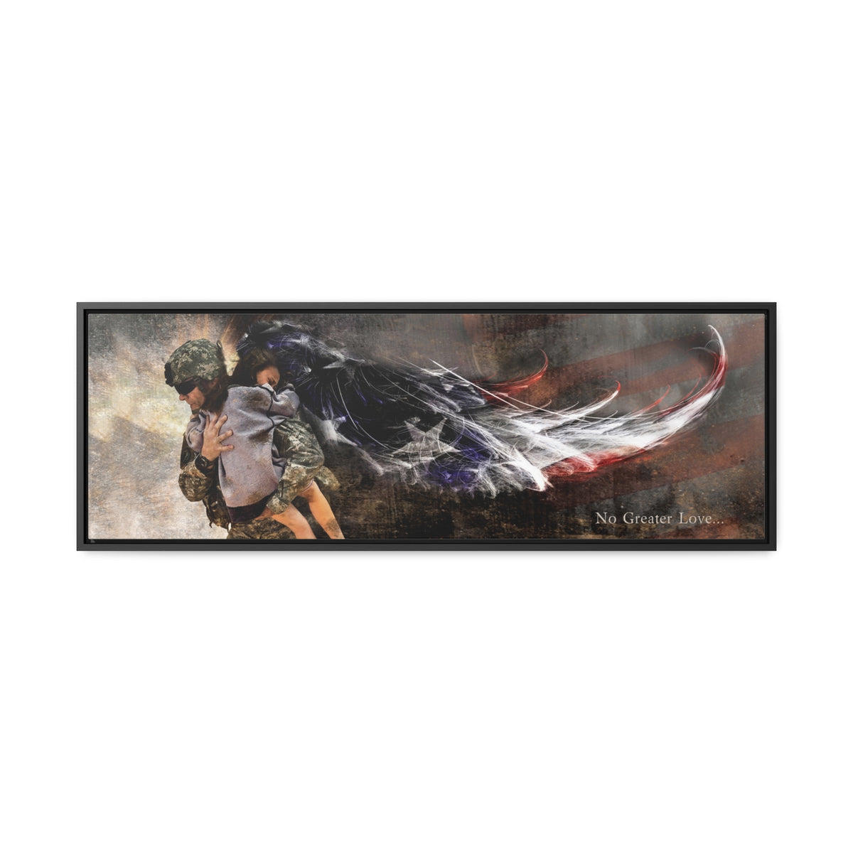 Military Rescue - Framed Gallery Wrapped Canvas