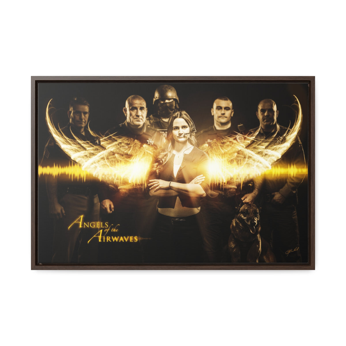 Angels of the Airwaves (Dispatcher) - Framed Gallery Wrapped Canvas