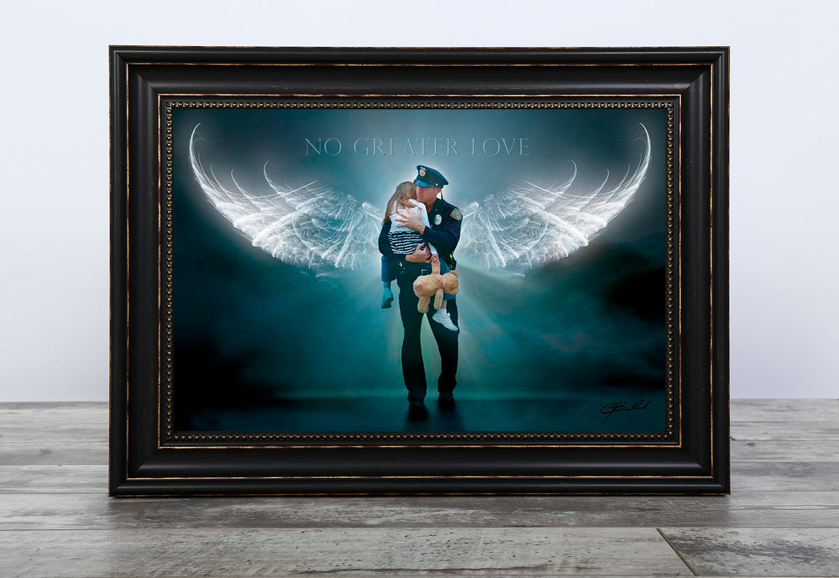 Angelic Rescue - Framed &amp; Textured Art