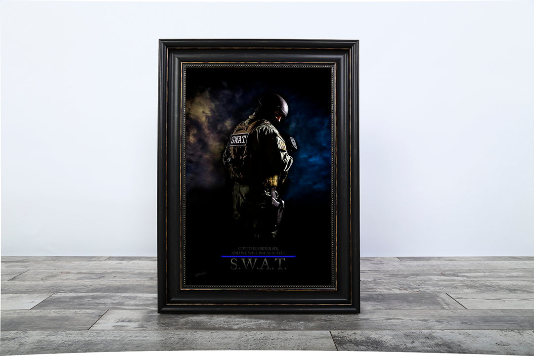Give the Order - Framed and Textured Art