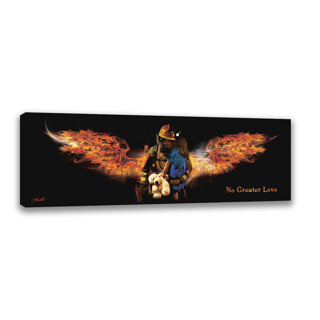 Firefighter Rescue - Wrapped Canvas