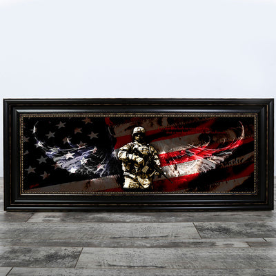 Military Art For Sale No Greater Love Art   No Greater Love Art Military Artwork And Gifts American Soldier Framed Square 400x 