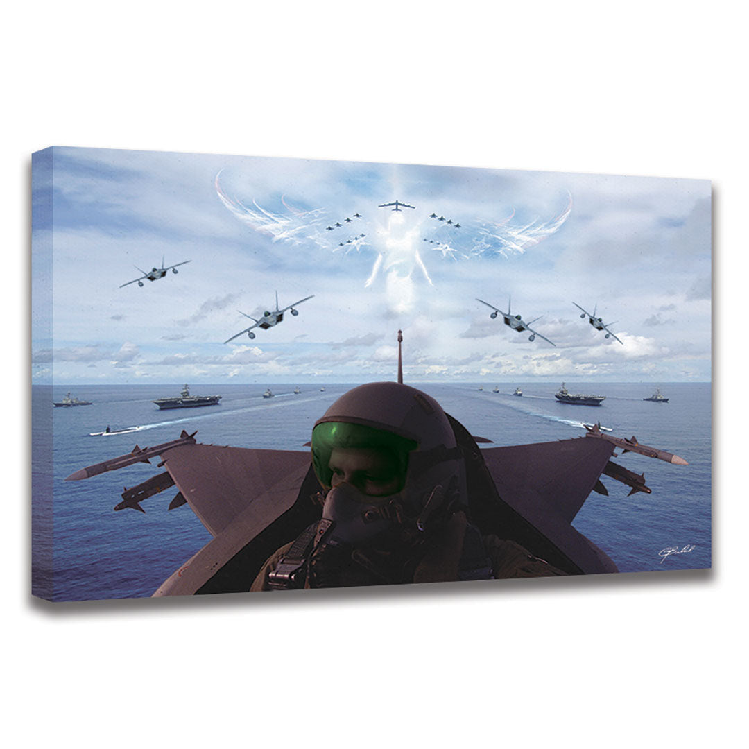 Angels Overhead - Wrapped Canvas