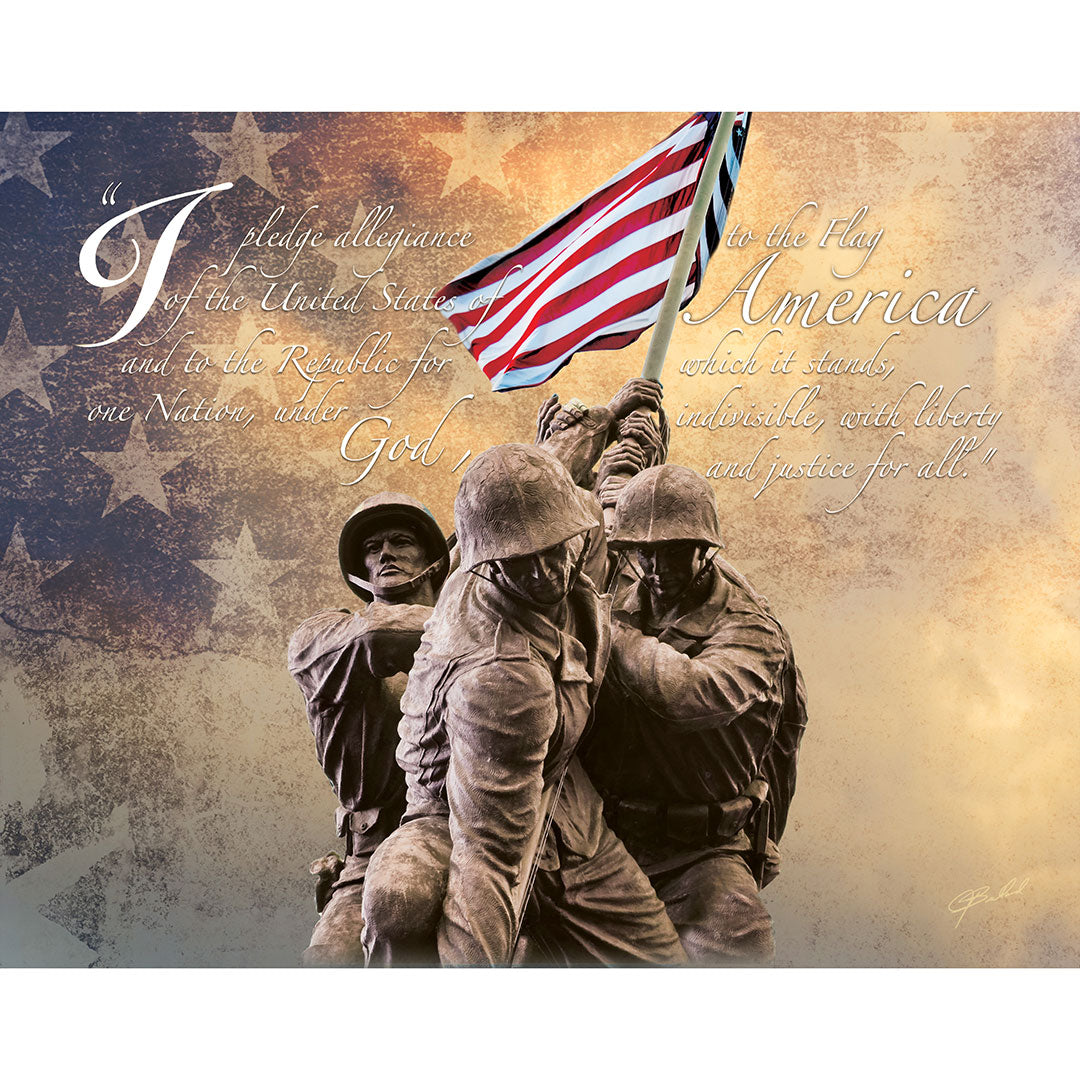 Pledge of Allegiance - Wrapped Canvas