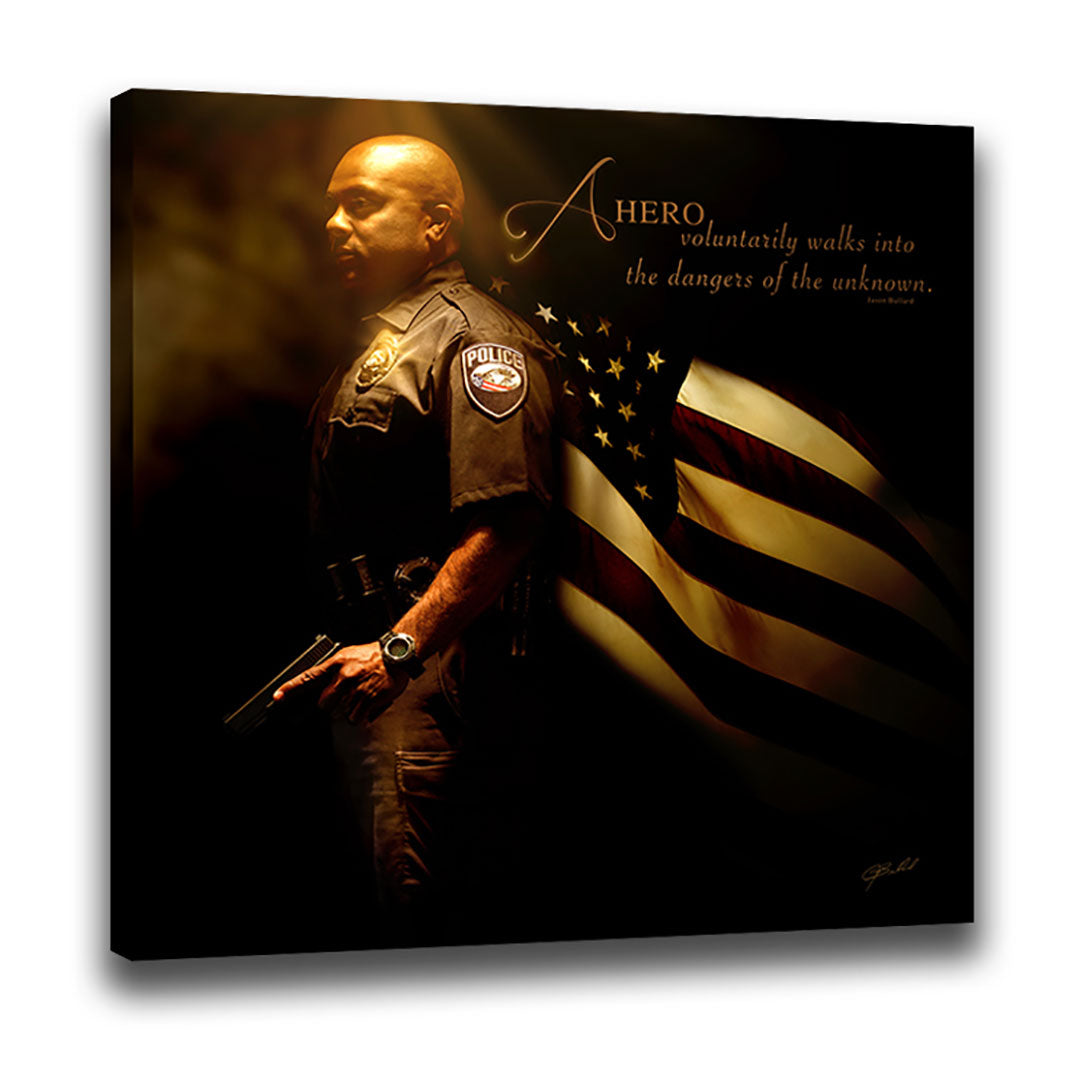 Heroes of a Nation (Police) - Wrapped Canvas