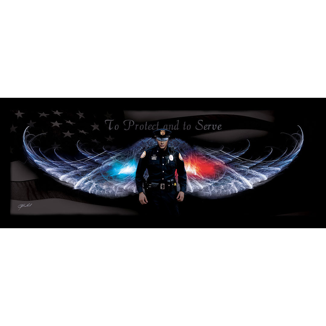 To Protect &amp; Serve - Wrapped Canvas